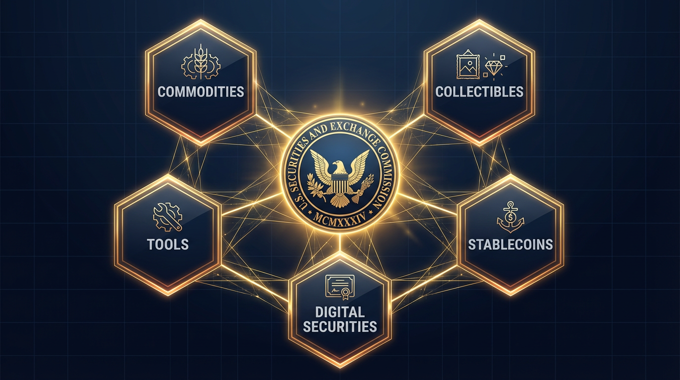 SEC five-part token taxonomy regulatory framework for digital assets 2026